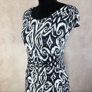 Enfocus Studio Dress Black / White Size 8